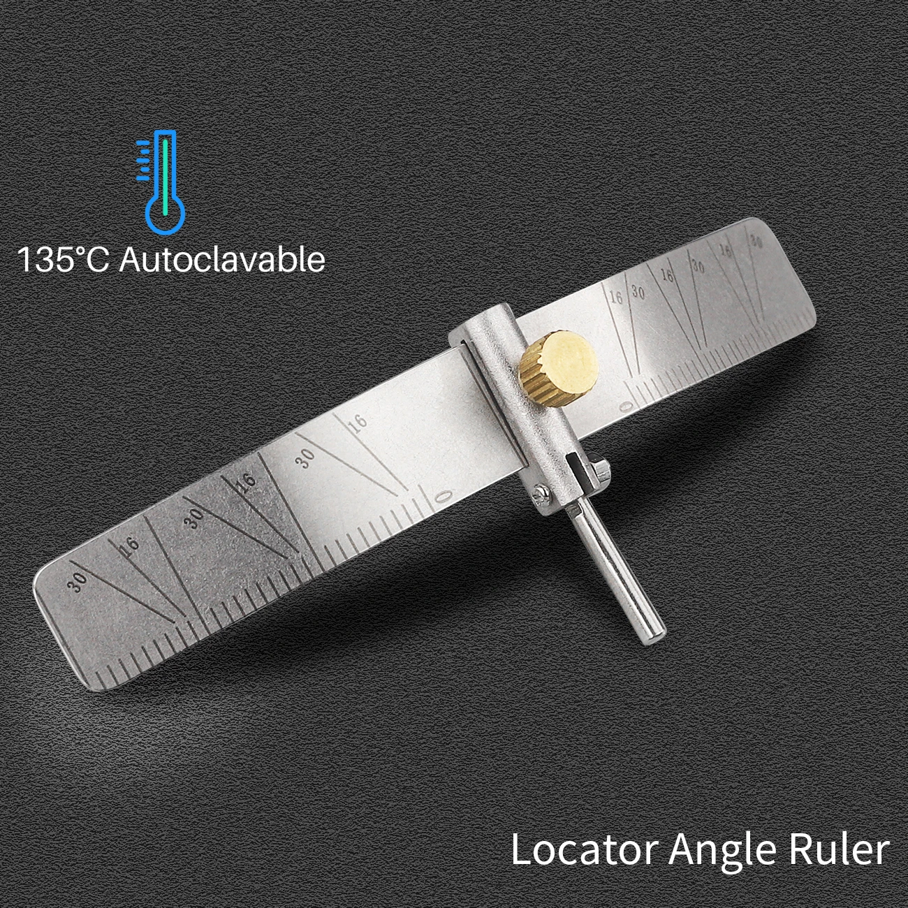 Dental Implant Locating Guide Surgical Planting Positioning Locator Angle Ruler Guage Autoclavable