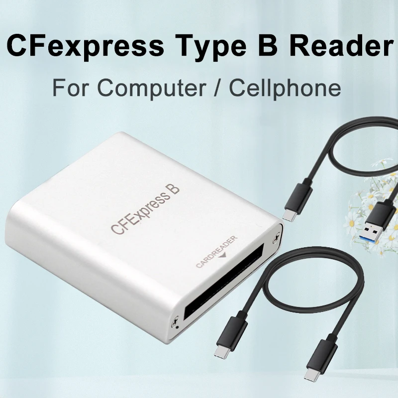 

NEW CFexpress Type B Card Reader USB3.1 Gen2 10Gbps Type C Memory Card Adapter for Canon Nikon SLR Camera Z6 Z7 1DX3 Accessories