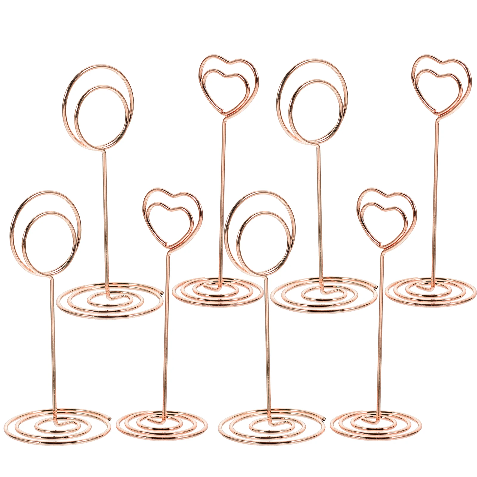 

8pcs Business Card Holder Clip Aluminum Alloy Table Number Holders Place Card Holder Picture Stands Memo Clips Practical Use
