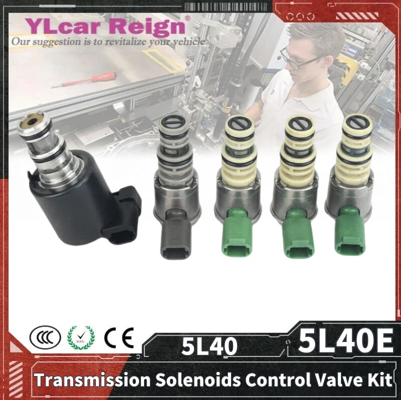 

5L40E Auto Transmission Genuine Master Shift EPC TCC Lock Up Solenoids Control Valve Kit Set For Cadillac GM BMW Car Accessories