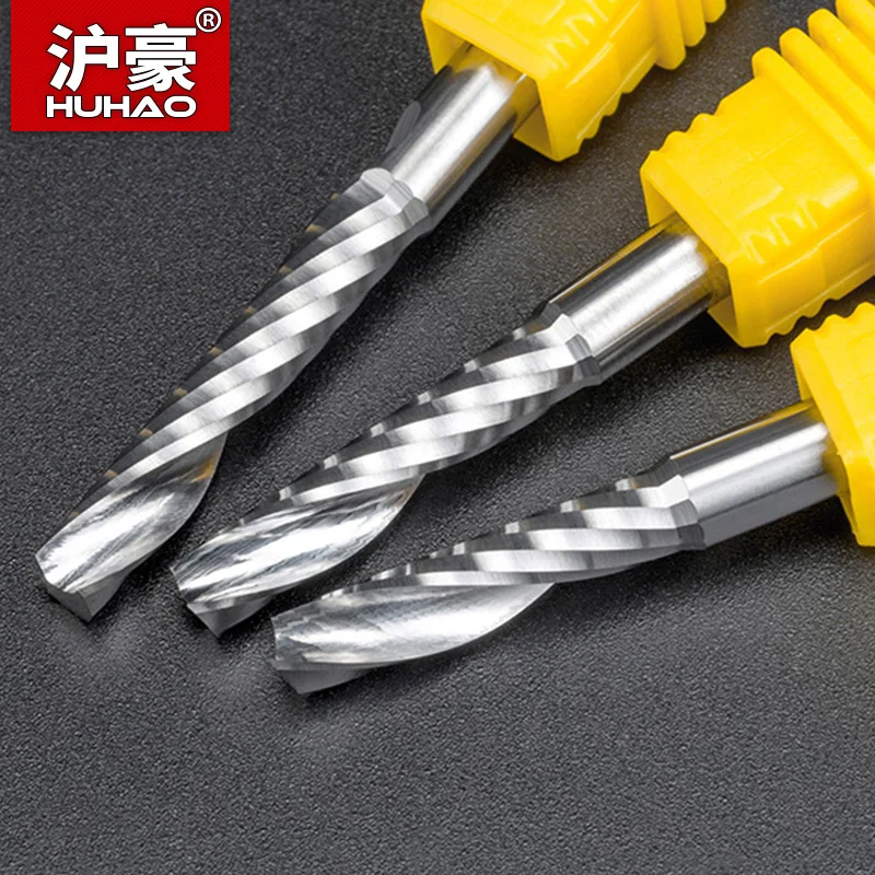 1pc 6mm Single Flute Spiral Cutter Router Bit CNC End Mill for Acrylic Carbide Milling Cutter CNC Tools Machine Accessories