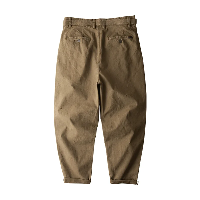 Spring New Overalls Outdoor Hiking Sport Combat Trekking Climbing Trousers Solid Color Simple Loose Straight Casual Pants Men\'s