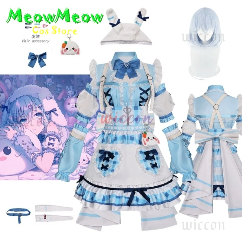 バンドリ！-ガールズバンドパーティー！-kurata-マシロコスプレ衣装甘いロリータドレスウィッグ女性メイド制服ハロウィンカーニバルスーツ