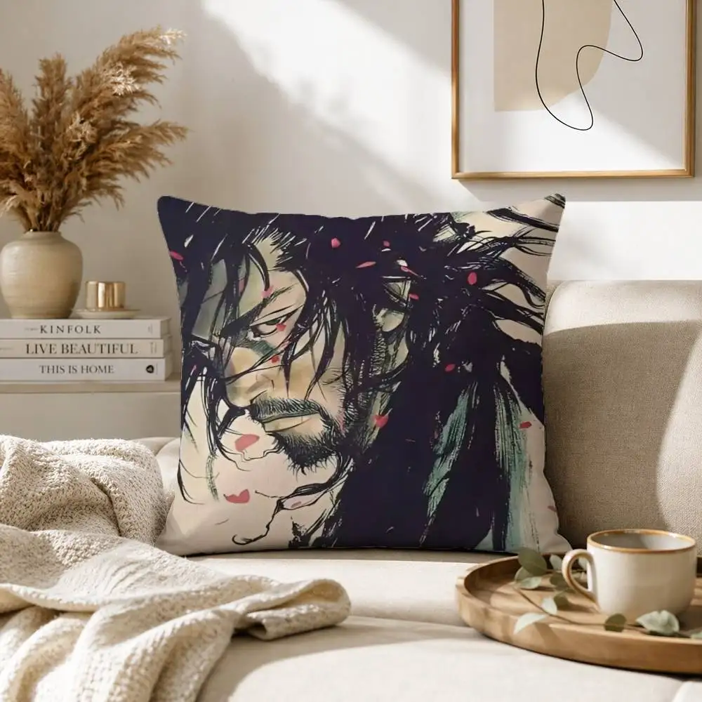 Classic V-Vagabond S-Samurai Pillow Case for Sofa Living Room Home office Decor Protective Cover