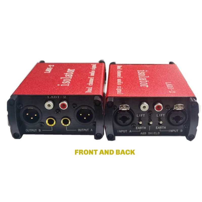 Audio Signal Isolator DI Box Port Noise Reduction Improve Sound Quality Universal For Multiple Scenarios