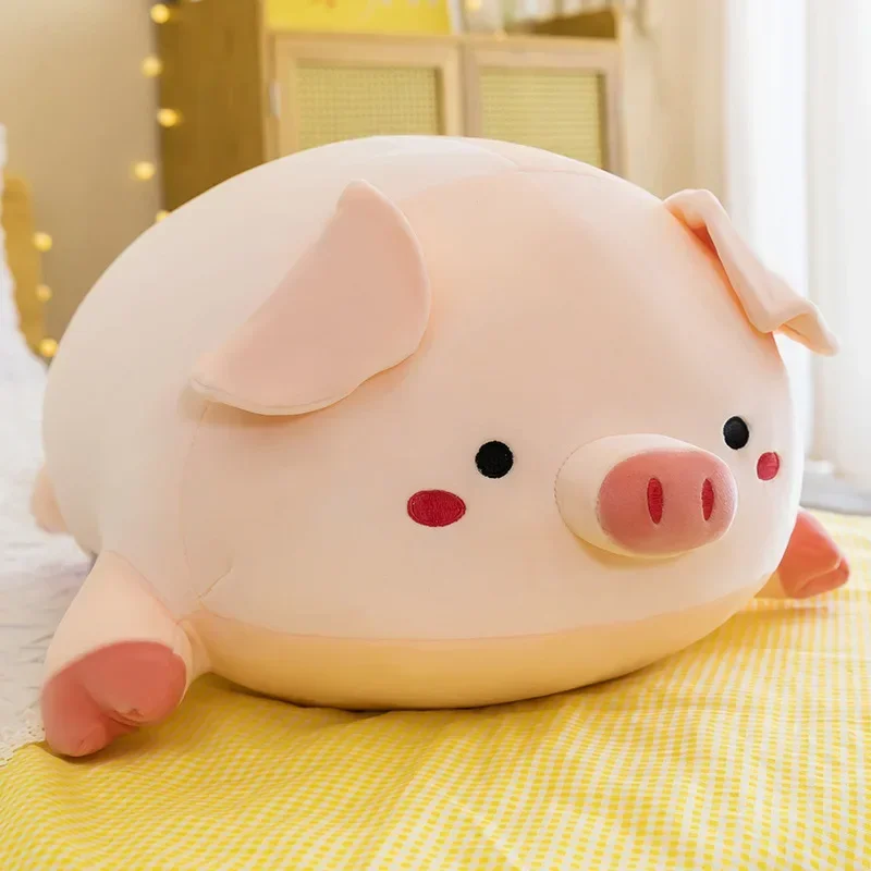 Multi-Size Squish Pig Plush Toy (40-80cm) Super Soft Stuffed Animal Pillow Cushion Cute Nursery Decor Gift for Kids Baby Comfort