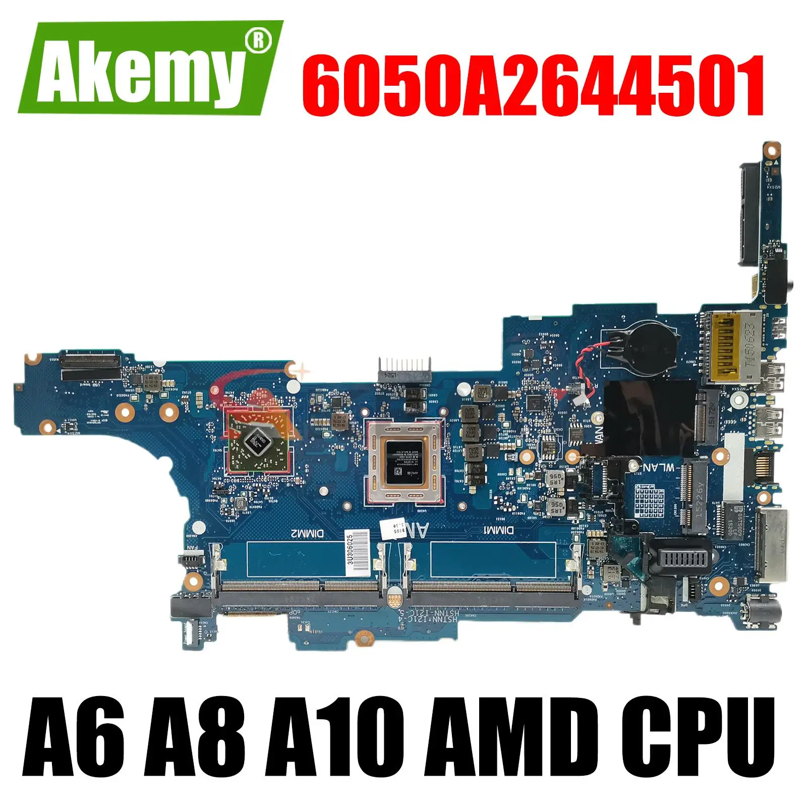 

For HP Elitebook 745 G2 845 G2 Laptop Motherboard Mainboard 6050A2644501 Motherboard with A6 A8 A10 AMD CPU DDR3 100% Testing ok