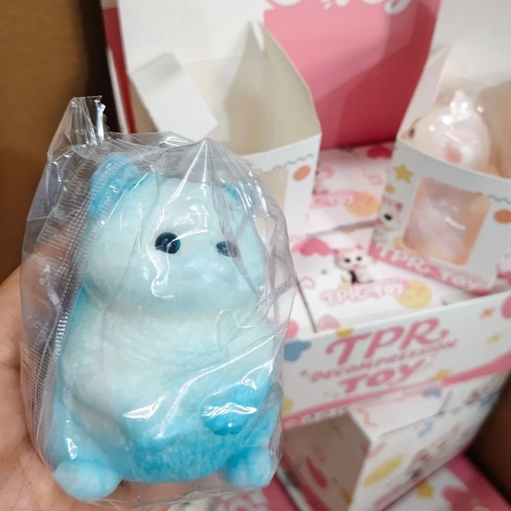 Cute Fast Rebound Cat Squishy Slow Rising Soft Texture Cat Fidget Mini Size Animal Figure Cat Squishy Play