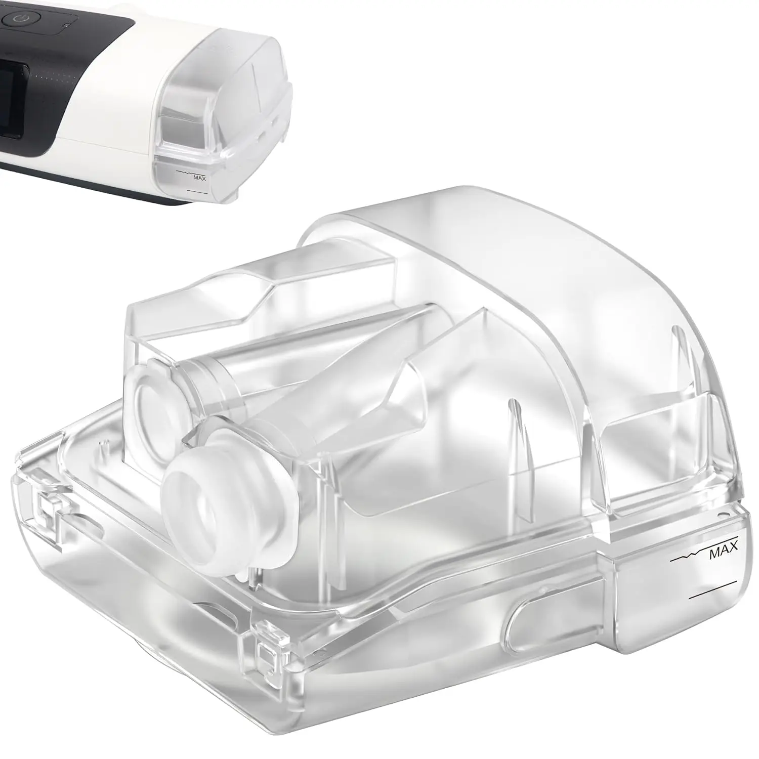 حوض مياه رطب قابل للتنظيف متوافق مع إمدادات إصدار محسّن من Resmed من MeReplacement Water Chamber لـ Airsense 11