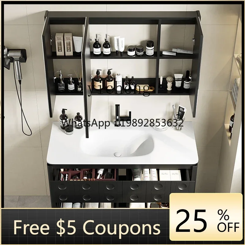 

integrated basin solid wood bathroom cabinet medium antique black paint bathroom washing cabinet