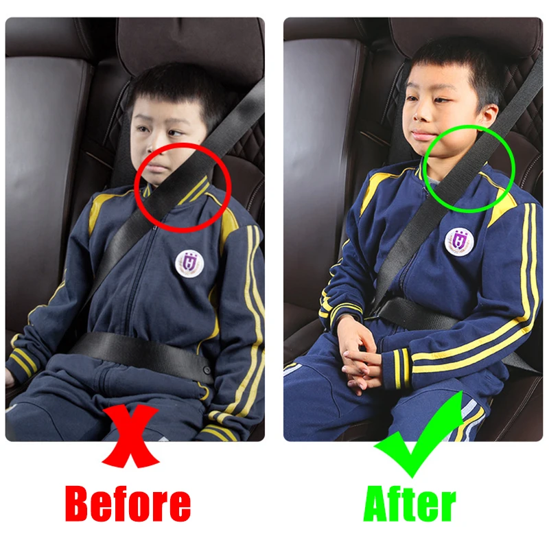 Car Seat Belts Elastic Buckle Universal Auto Plastic Anti Strangulation Neck Seat Simple Limiter Buckle Car Accessories Interior