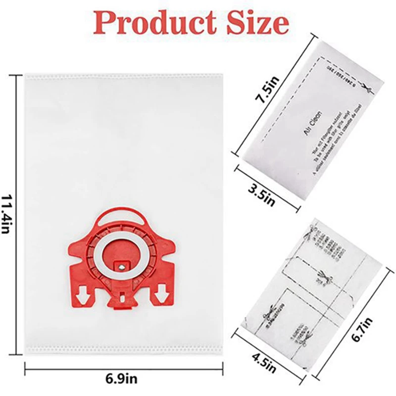20 pacote de substituição fjm 3d eficiência saco pó para miele s200, s300, s600, s4 s6 compacto c2 c1 série canister aspirador pó