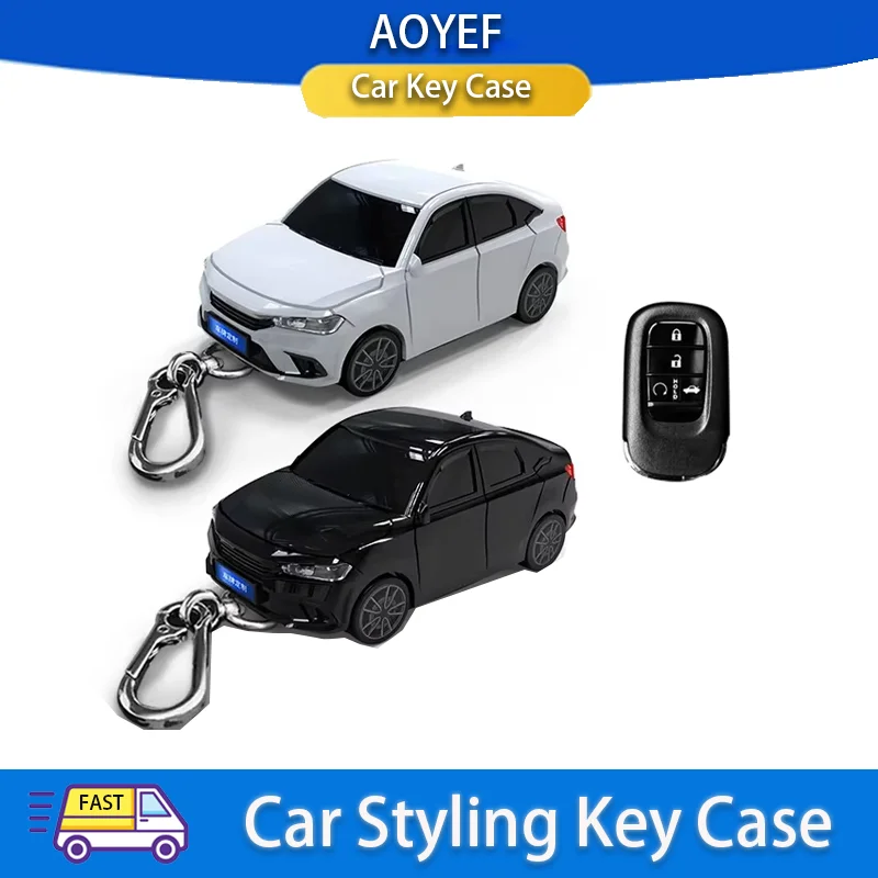

For Honda 11th Generation Civic Car Model Key Case for Honda CIVIC Accord Pilot CRV Freed Vezel HRV 2021 2022 2023 2024 Cover