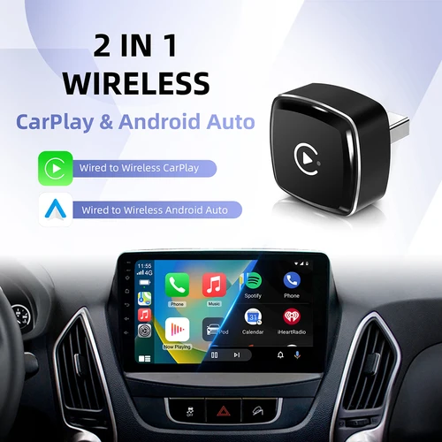 Imagen 2 del producto El adaptador CarPlay inalámbrico LEXXSON más pequeño MINI Ultra Android Auto Box USB Dongle Plug and Play para conexión perfecta de coche OEM