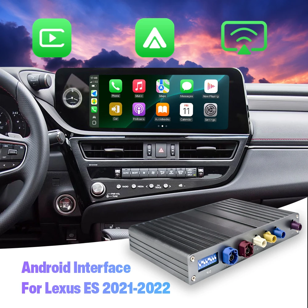 NewFor Lexus ES 2021-2022 Android Interface Module with Wireless Android Auto & CarPlay Qualcomm Binarytek