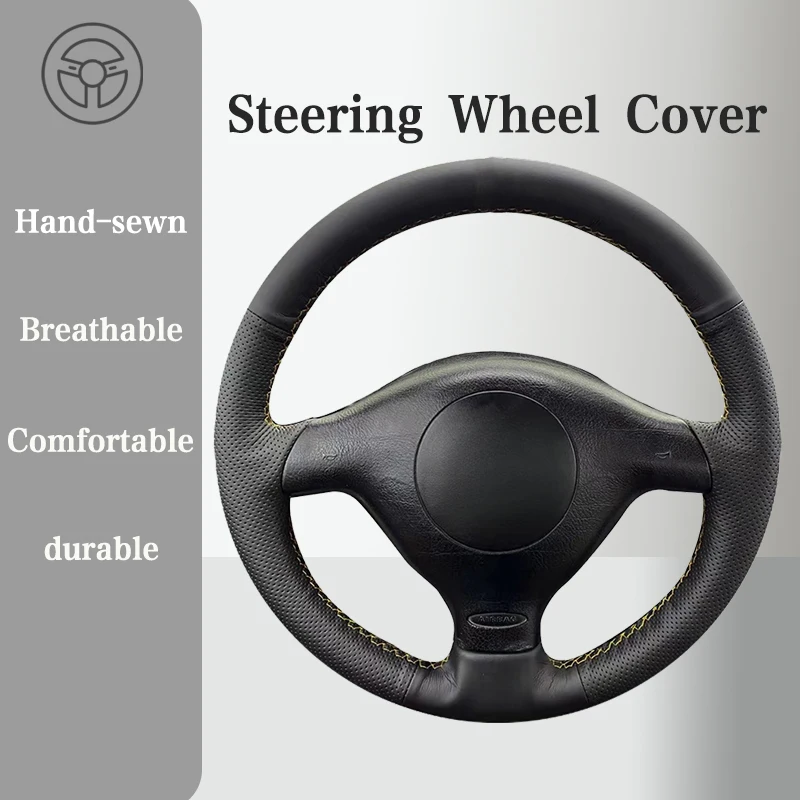 Microfiber Leather Steering wheel Cover For Volkswagen VW Passat B5 Golf 4 1996-2003 Handle Cover Interior Car Accessories