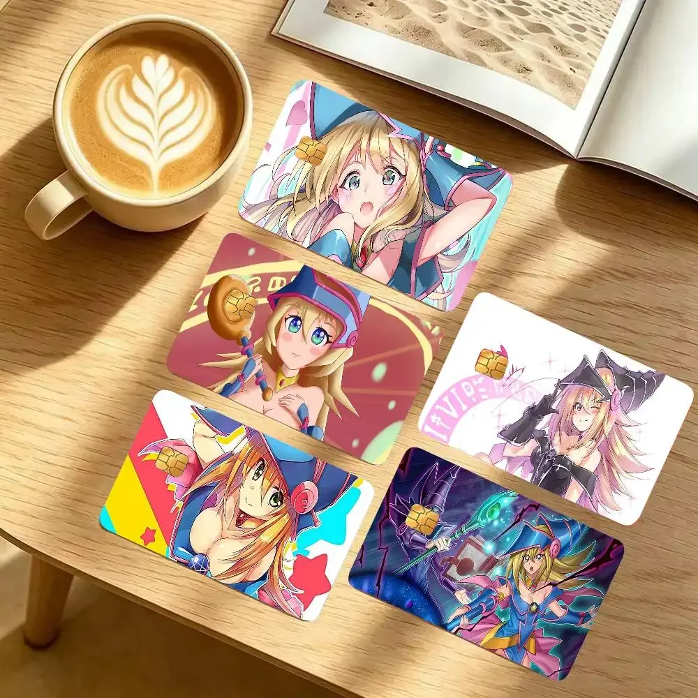 Dark Magician Girl Anime Y-Yami Yugi Credit Card Sticker Waterproof PVC Skin Cover For Debit Bank Card Removable Card Decal Wrap