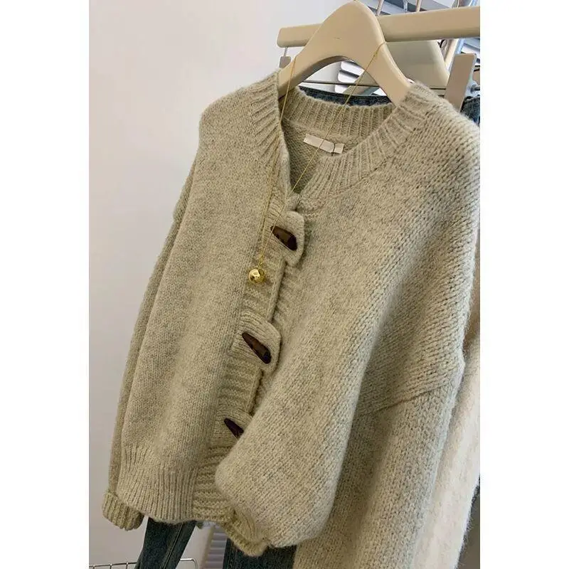 Versatile Hallyu Sweet Street Style New Korea Cute Daily Cardigan for Women Leisure Exquisite Outdoor Version Retr Light Luxury