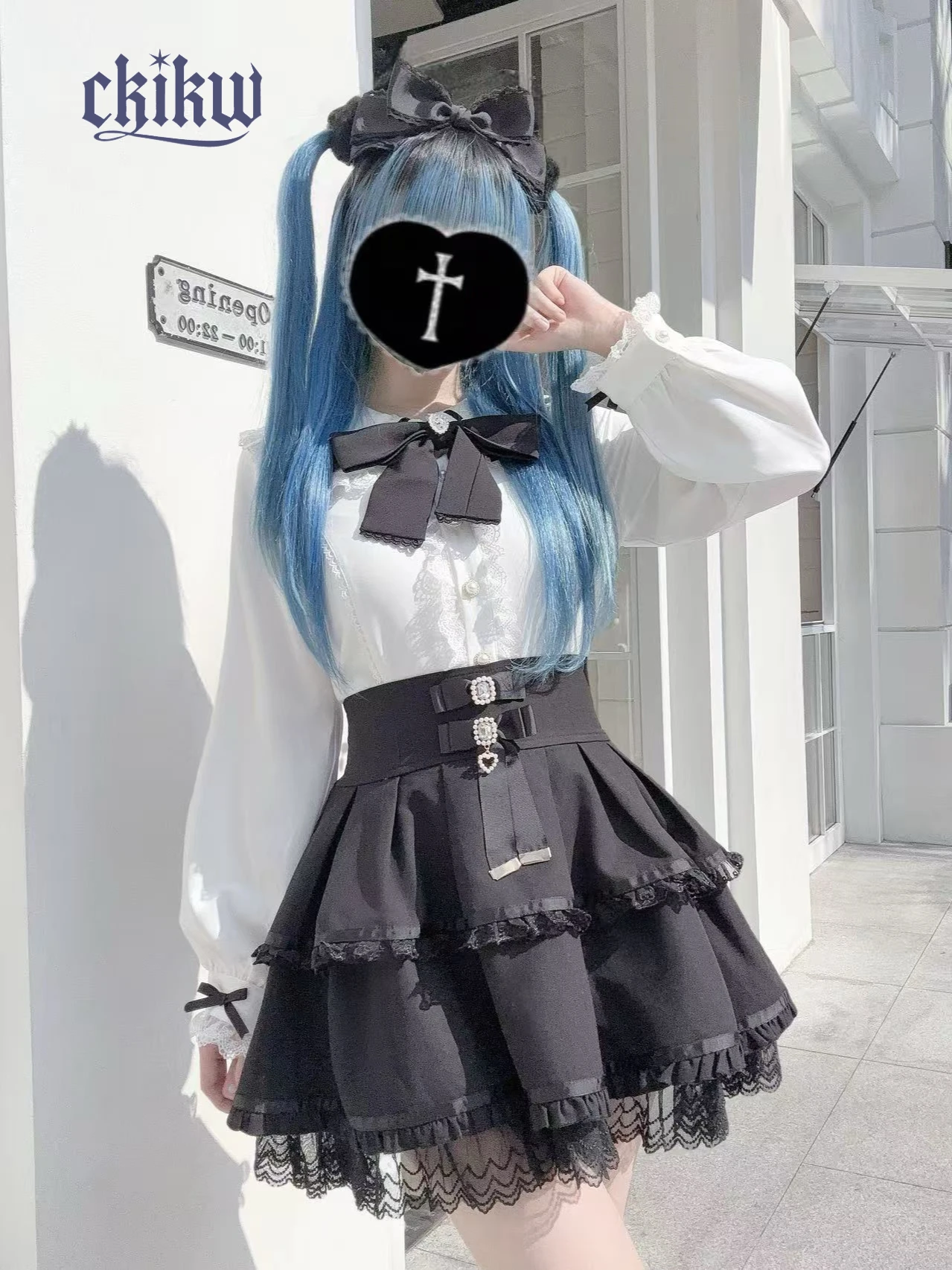 Japanese Subculture Y2K Long Sleeve Shirt Mine Mass-Produced Girl's Rabbit Ears Lolita Shirt Autumn New Japanese Sweet Blouses