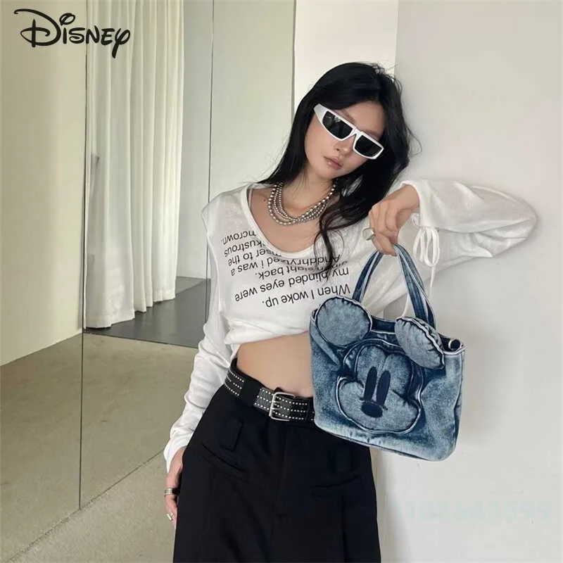 Disney turere-Sac à bandoulière de dessin animé pour femme, sac de rangement pour beurre, grande capacité, mode initiée, haute qualité, nouveau, 2024