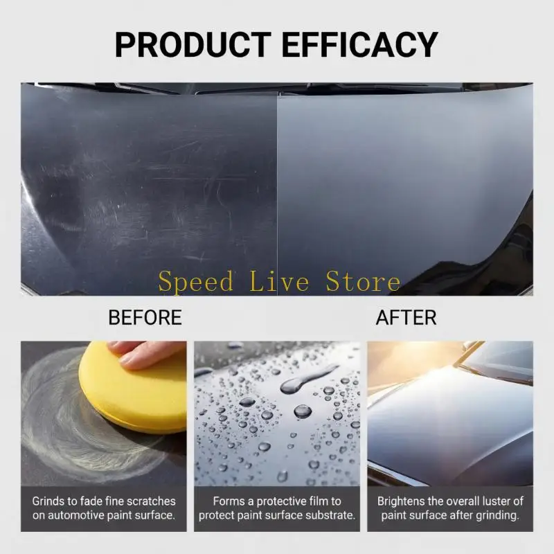 547C Car Scratch Repair Scratch Remover Polish Quickly Restores Paint & Removes Small Scratches With Advanced Formula