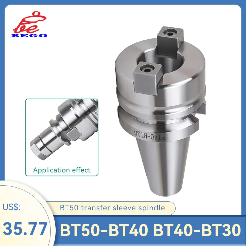 

Bt50 to bt40 spindle transfer sleeve BT50-BT40 BT40-BT30 NC tool shank bt50 transfer sleeve uncalibrated spindle