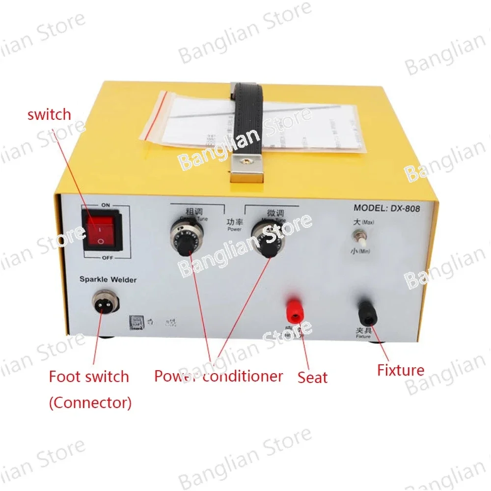 80A Pulse Spot Welding Handheld Pulse Spot Welder-spot Welding Machine Gold Silver Jewelry Processing 220V 50/60Hz