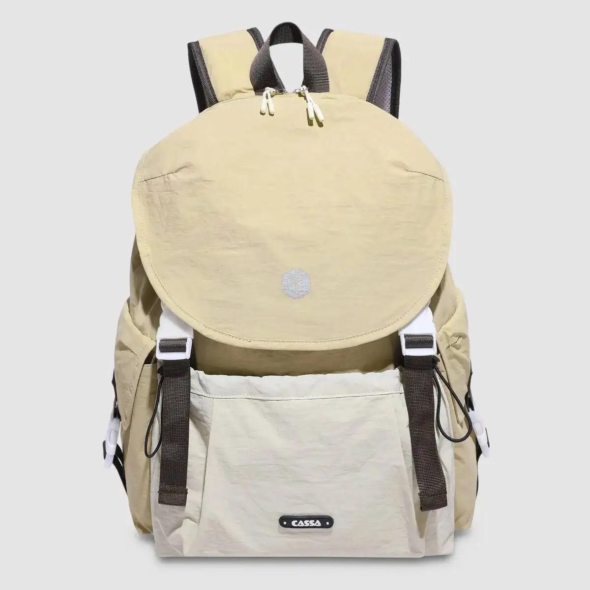 

Сверхлегкий корейский милый рюкзак в студенческом стиле, повседневная двойная сумка на плечо, большая вместительная универсальная уличная сумка