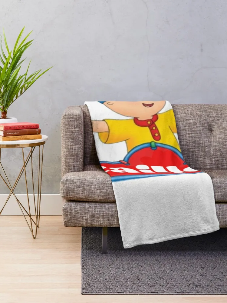 Caillou!! Throw Blanket Travel bed plaid Soft Blankets