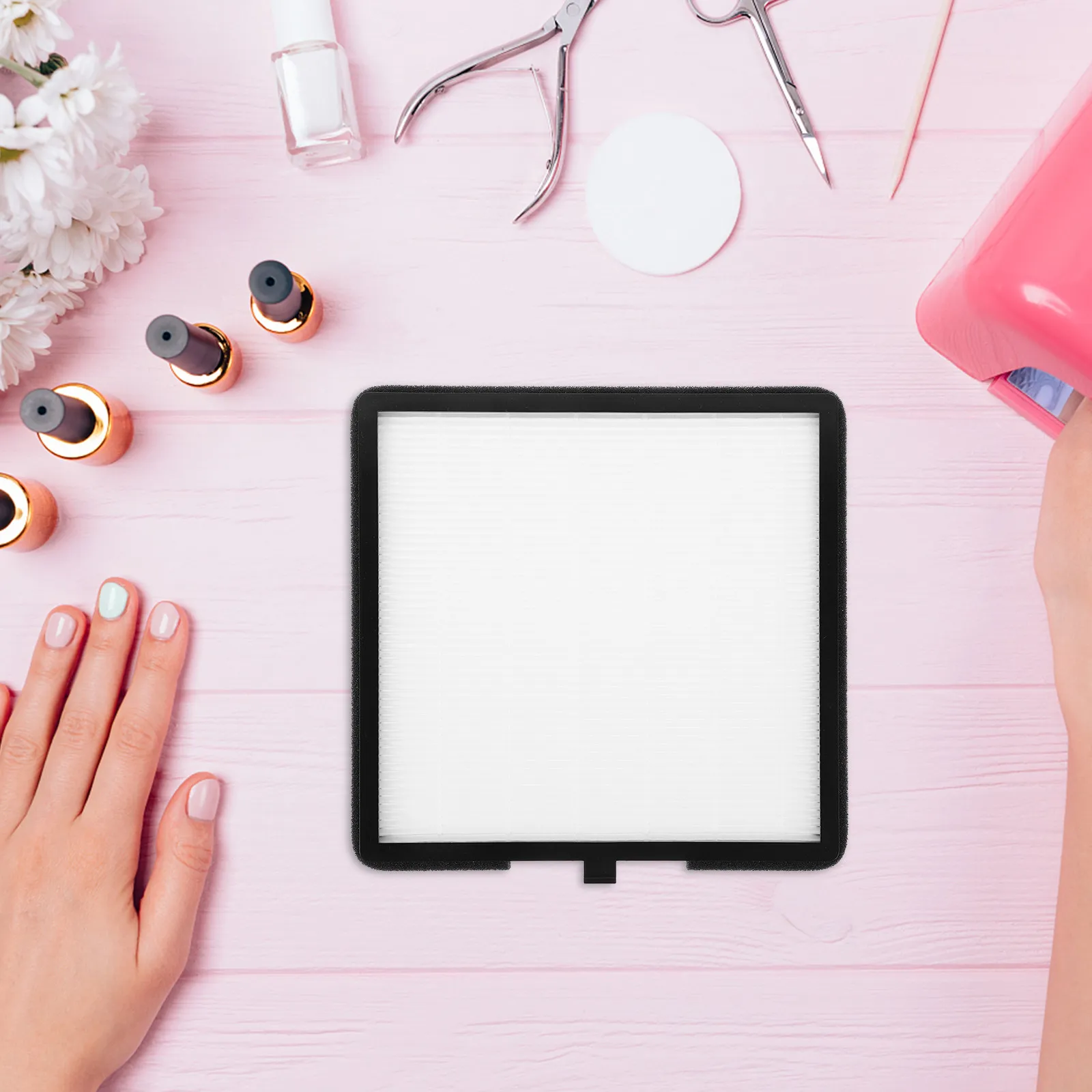 

2 шт. фильтра для пылесборника для маникюра с щеткой, компактные, мощные, сменные фильтры для аппаратов для сбора пыли