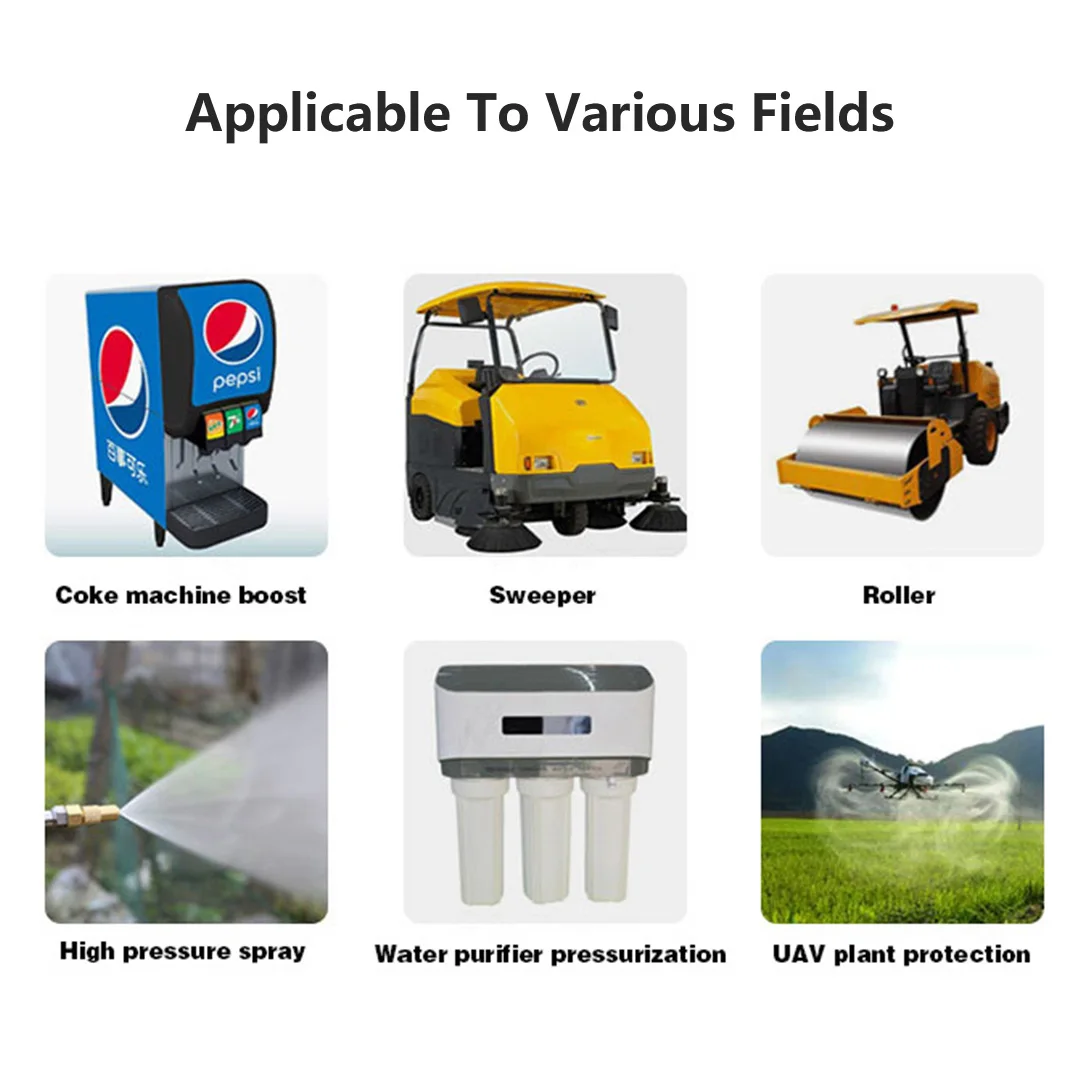 AC110/220V High Pressure Water Pump Electric Vacuum Self-priming Pump RV Diaphragm Spray Road Roller Water Purifier Booster Pump