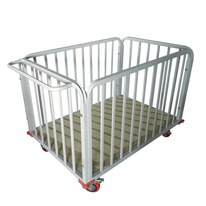 Wheelbarrows Fence Car Industrial Trolley Fabric Rack  Loose Packing Car Metal Shelf Carts Fabric Four-wheeled Cart