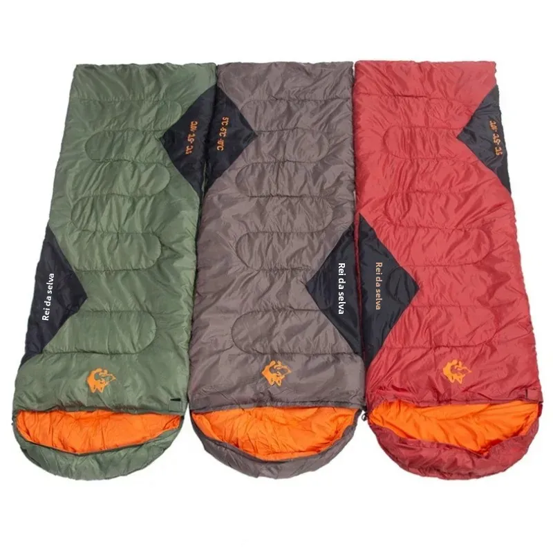 jungle-king-large-camping-sleeping-bag-lightweight-waterproof-4-season-loose-widen-bag-long-size-for-adult-rest-hiking-fishing