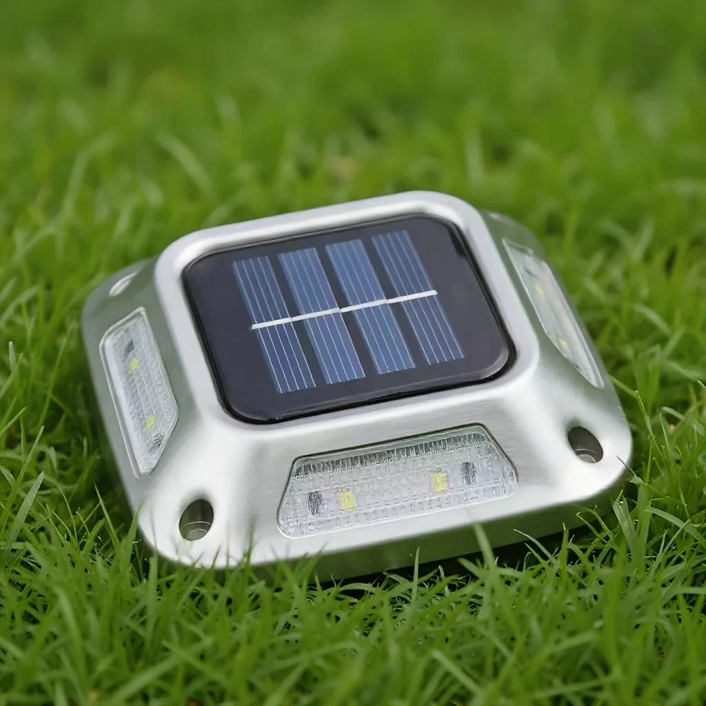 Solar ground Lights Outdoor Waterproof LED Wall Lights Driveway Markers Step Lights for Sidewalk Stair Pathway Walkway Yard