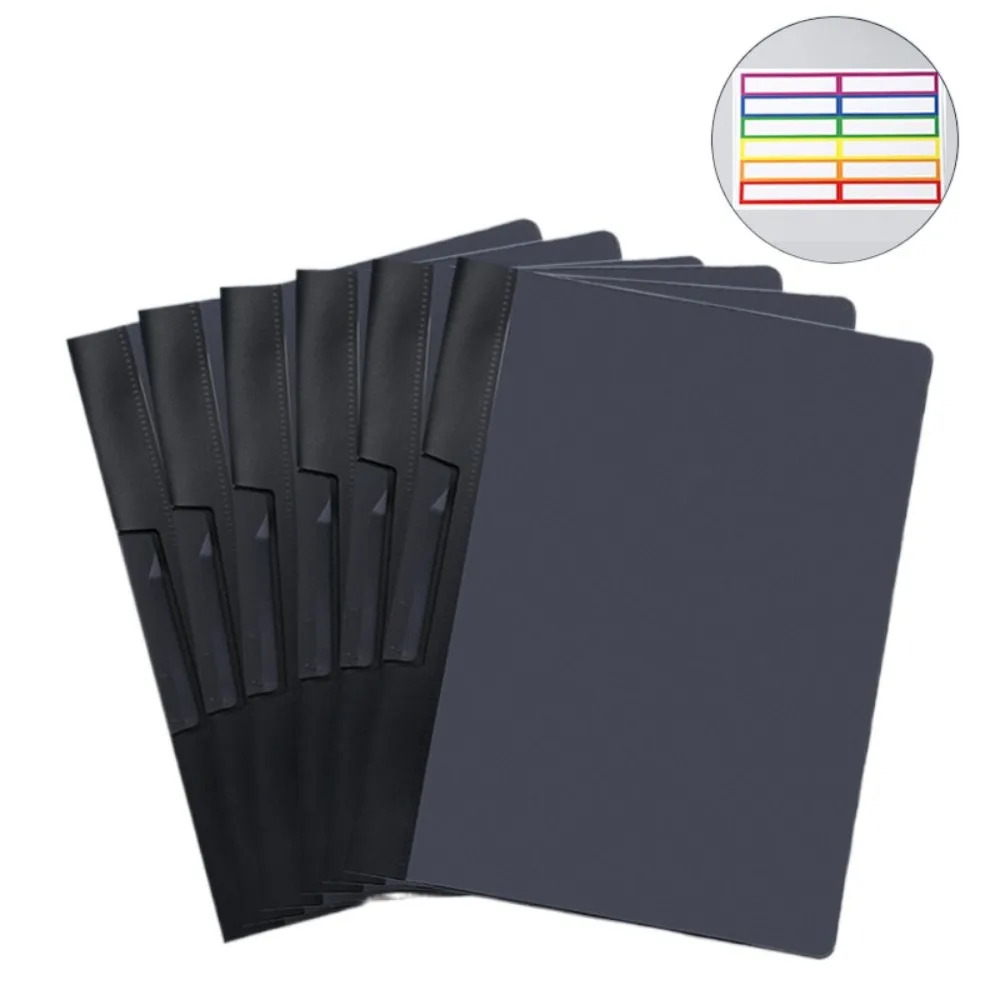 

6Pccs/Set Waterproof Pull Rod Folder A4 To A5 Versatile Folding Board Folder Organize Artifacts Writing Pad for School Office