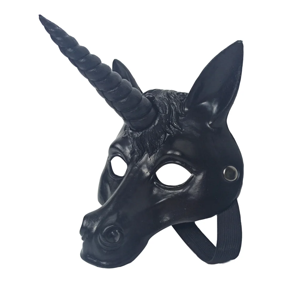 Make up Mask Unicorn Child Masquerade Cosplay Halloween Fox Masks 25X20X5CM Head Cover