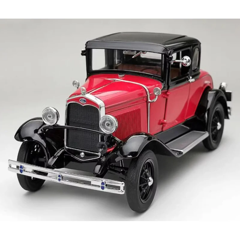 Diecast 1/18 Scale 1931 Ford Model A Coupe Classic Car 6137 Alloy Car Model Collection Souvenir Gift Toys Static Display