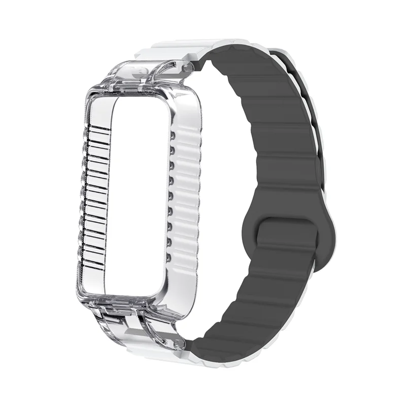 

Magnetic Watch Strap For Honor Band 9 Silicone Two-colors Protective Case Soft Waterproof Lightweight Smart Watch Band Man Woman