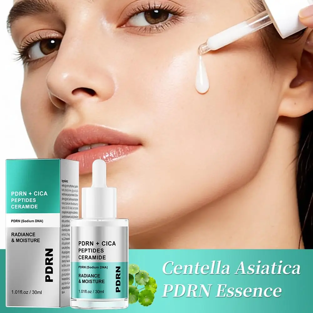 PDRN Centella Asiatica Serum Repair Soothe Hydrate Redness Relief Acne Scars Sensitive Skin Fast Absorbing Oil-Free Skin Care
