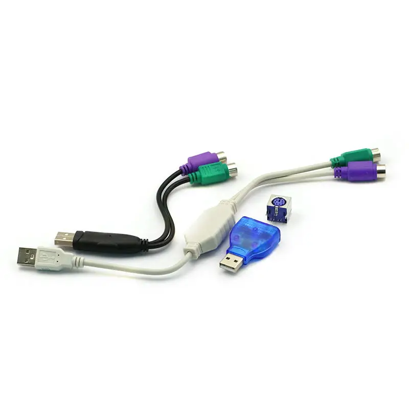 1 шт. кабель-преобразователь USB папа-PS/2 PS2 мама