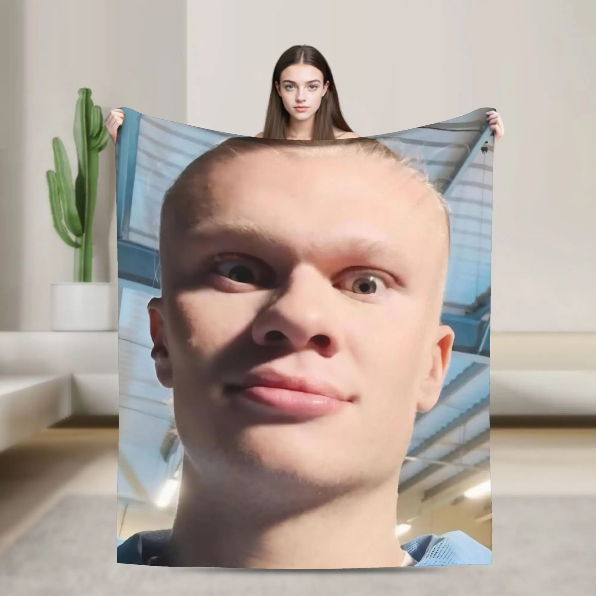 H-Haalands Printed Blanket For Men Women Warm Cozy Fluffy Football Throw Blankets for Couch 50x60 Inches Multiple Sizes