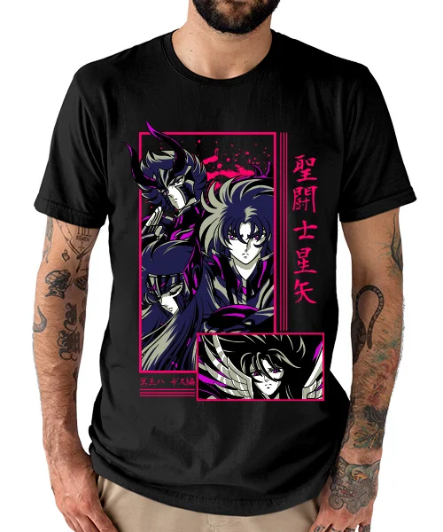 Camiseta unisex Caballeros del Zodiaco: Saga de Hades Cotton anime T-shirt