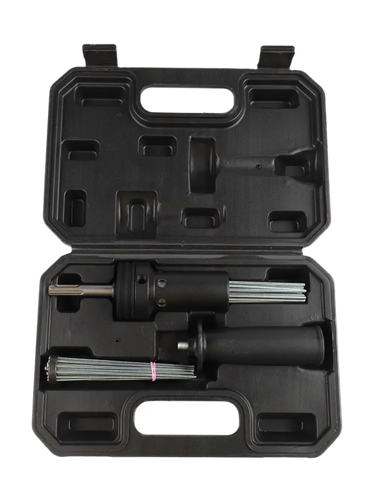 Electric Hammer Needle Scaler Adapter with for sds Interface for Rust Removal Masonry Drilling and Concrete Preparation