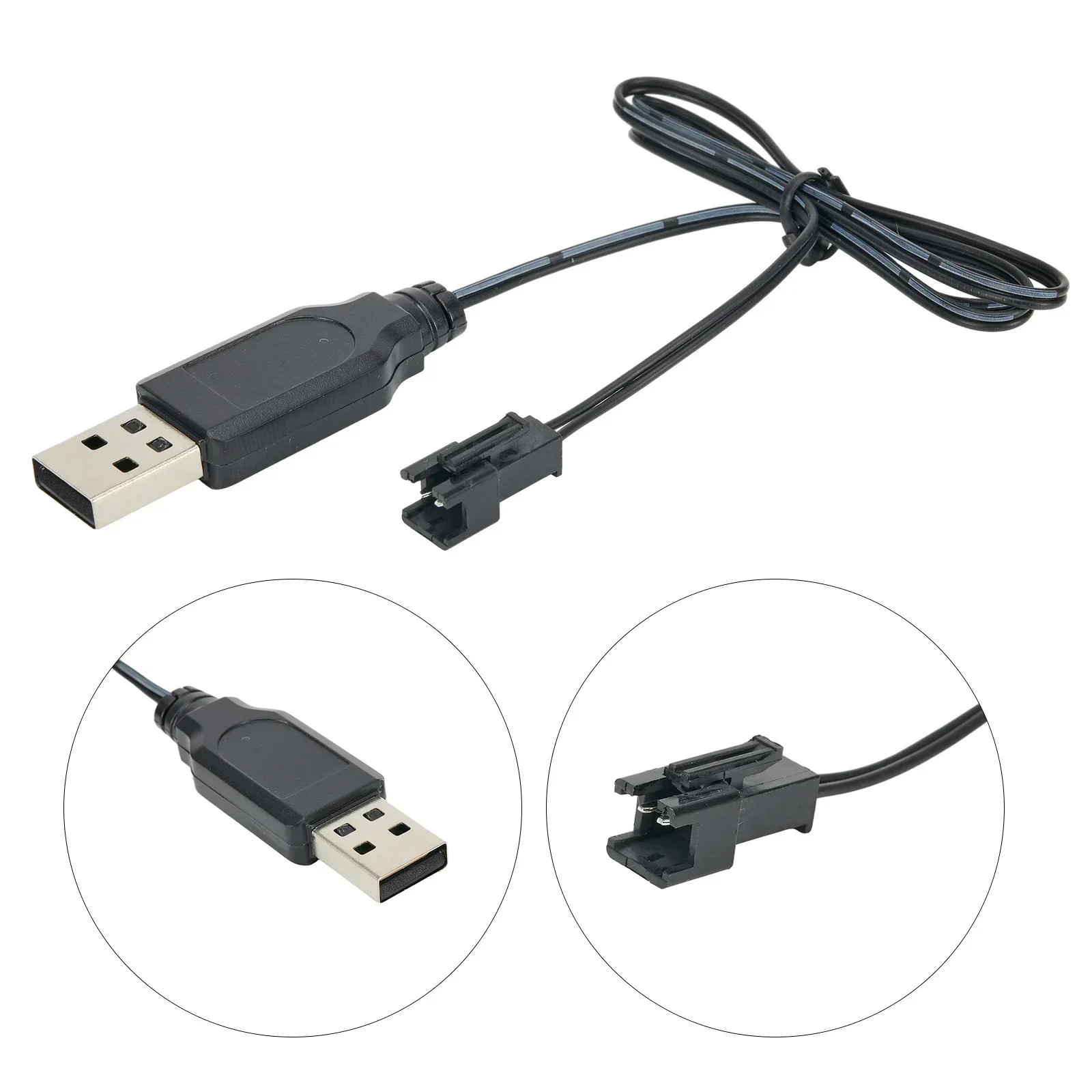 Usb Charger Cable For 3.7V Lithium Battery Charger SM-2P Forward RC Car Aircraft Remote Control Toys Parts Accessories