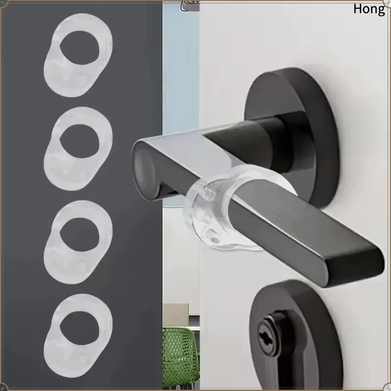 1/10Pcs Door Stops Silicone Door Handle Buffer Wall Protection Doorknob Bumper Furniture Protected Crash Pads Shockproof Rings