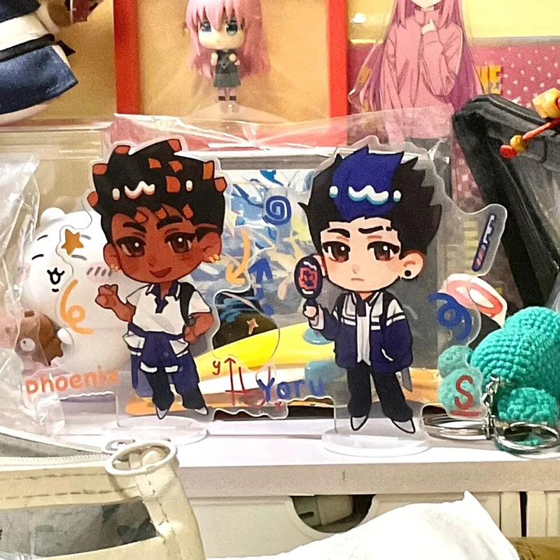 Spiel VALORANT Sage Yoru Phoenix Iso Cosplay Figur Stehen Kawaii Acryl Stehende Platte Ornament Zubehör Dekoration Requisiten