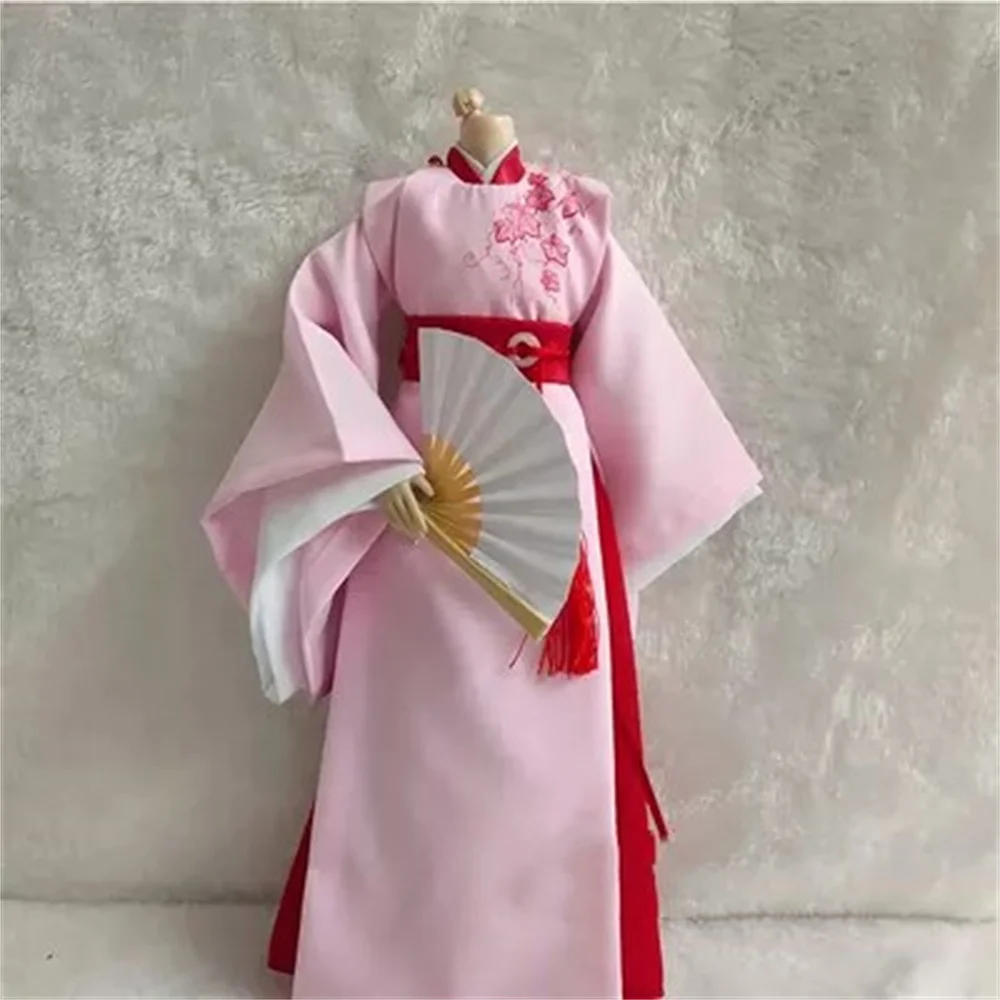 customize 1/6 Men Robe Dress Hanfu Chinese Ancient Outfit ConstumeTradition   SUit clothing Model for 12inch Action Figure Toy