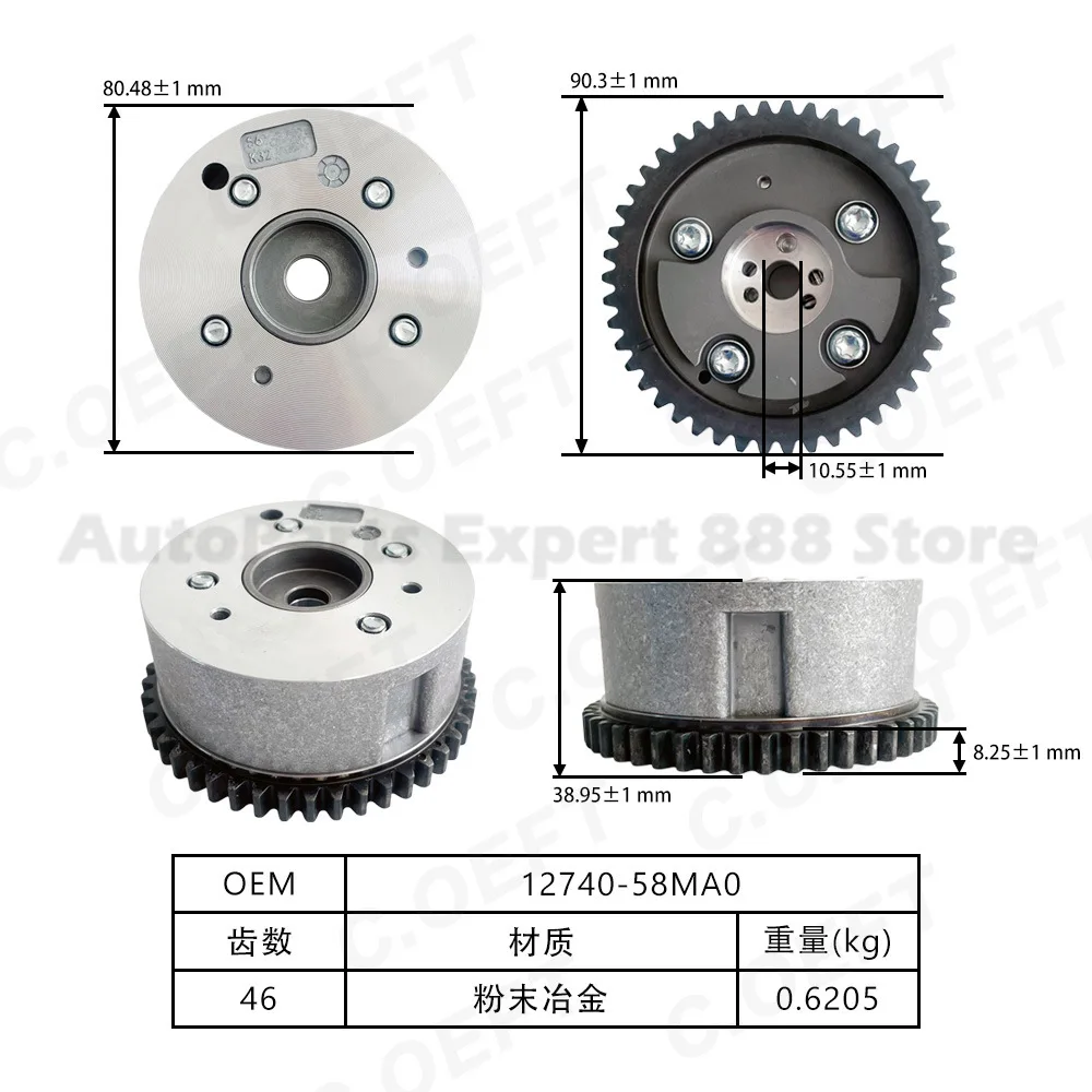 For Suzuki Nissan Opel 1.0L K10B Timing Gear 12740-58MA0 High Quality Durable