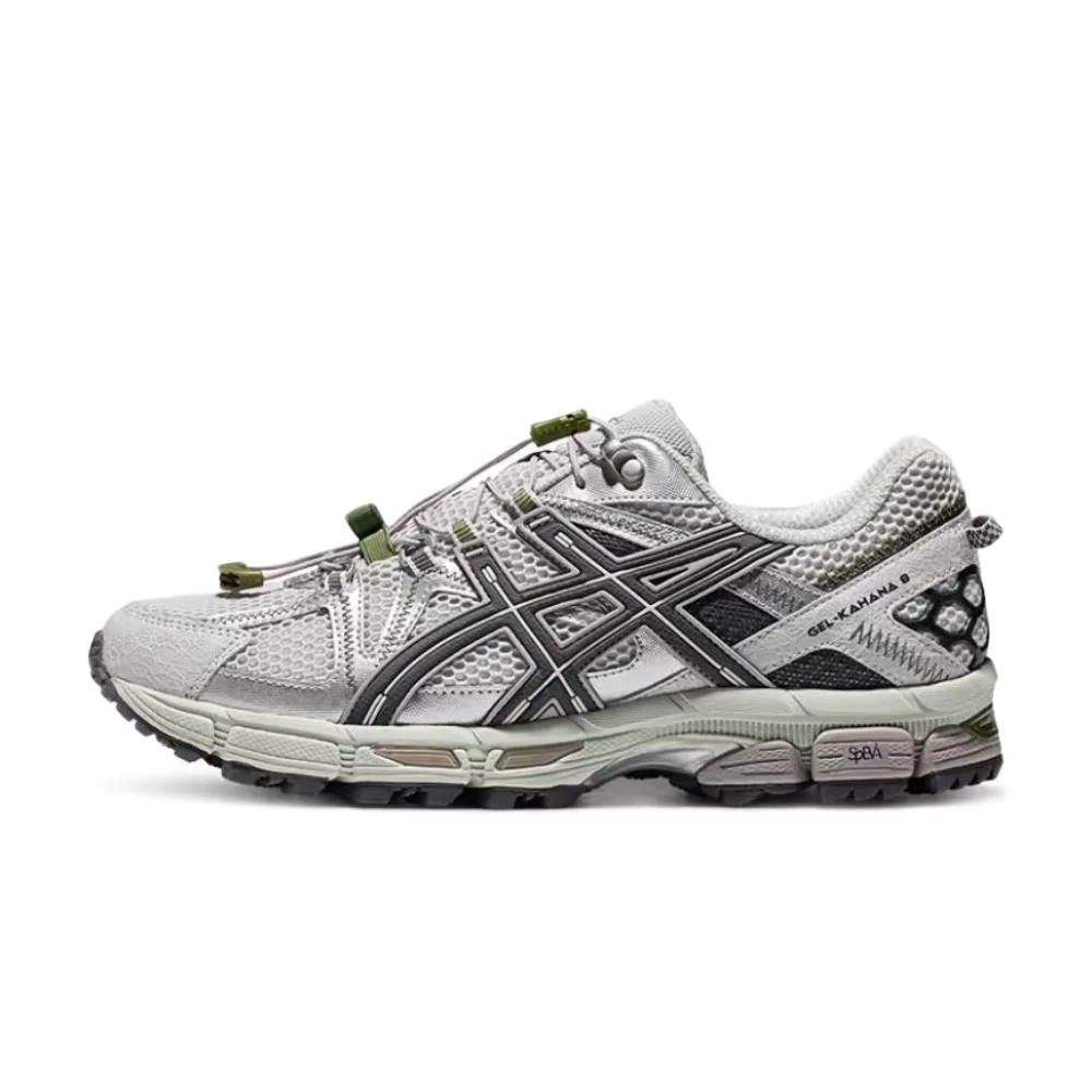 ASICS Gel-Kahana 8 FL Men's Gray Low-Top Runners – Comfortable Everyday Casual Sole & Trail/Urban Commuting Fit 1011B828-021