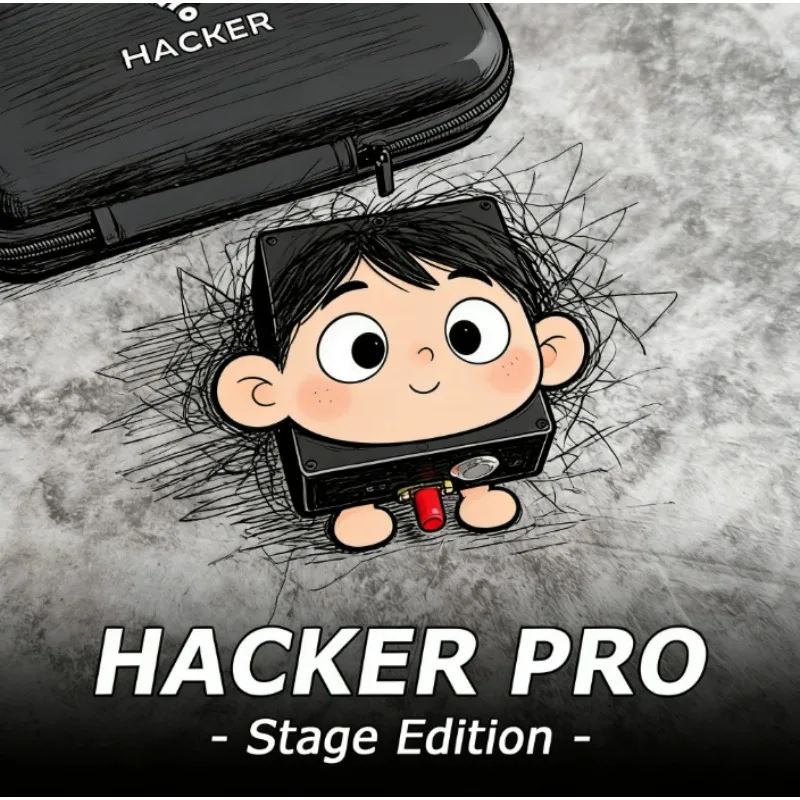 Hacker Pro Stage Edition Magic Trick WiFi Wireless Control Broadcasting Device Large-Scale Stage Illusion Gimmick for Magicians